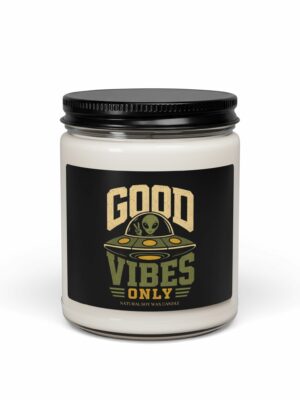 Good Vibes Only Alien UFO Soy Candle