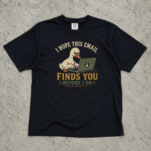Angry Goose Email Office Humor Graphic Tee photo review