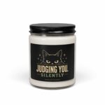 Judging You Silently Funny Cat Soy Candle