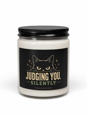 Judging You Silently Funny Cat Soy Candle